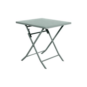 Salon de jardin carré en métal greensboro 70 x 70 cm olive avec 2 chaise - hespé