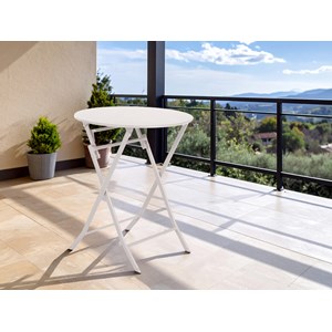 Table de jardin ronde greensboro ø 60 cm argile - hespéride