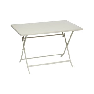 Table de jardin rectangle greensboro 110 x 70 cm argile avec 4 chaises - hespéri
