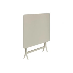 Table de jardin rectangle greensboro 110 x 70 cm argile avec 4 chaises - hespéri