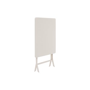 Salon de jardin carré en métal greensboro 70 x 70 cm argile avec 2 chaises - hes