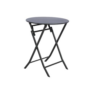 Salon de jardin rond en métal greensboro ø 60 cm graphite avec 2 chaises - hespé