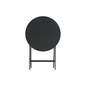 Salon de jardin rond en métal greensboro ø 60 cm graphite avec 2 chaises - hespé