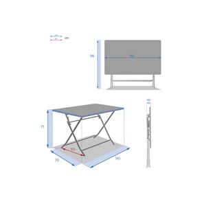 Salon de jardin 4 places greensboro - olive - hespéride