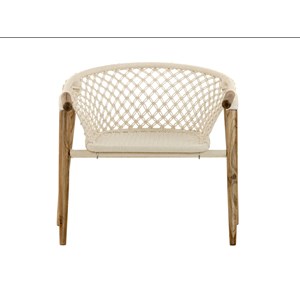 Fauteuil de jardin en macramé coton - jardiline