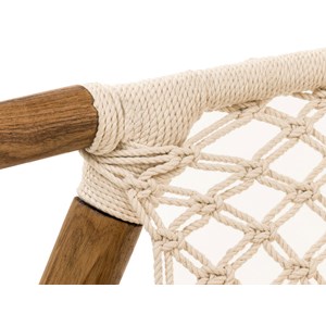 Fauteuil de jardin en macramé coton - jardiline