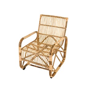 Fauteuil de jardin carré en rotin tressé - jardiline