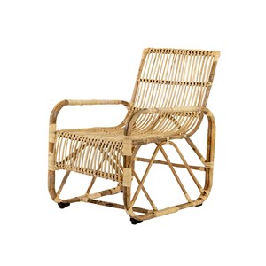 Fauteuil de jardin carré en rotin tressé - jardiline