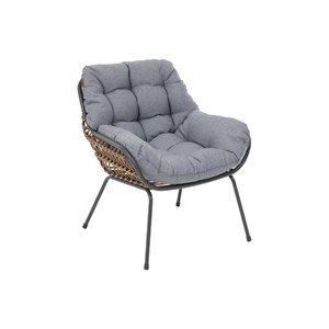 Salon de jardin en aluminium paopao graphite + housse - 4 places - hespéride