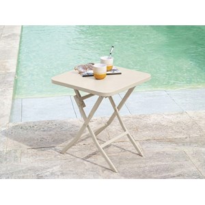 Table d'appoint carrée pliante greensboro argile - 40 x 40 cm - hespéride