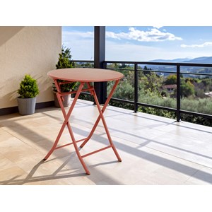 Table de jardin ronde greensboro ø 60 cm ambre - hespéride