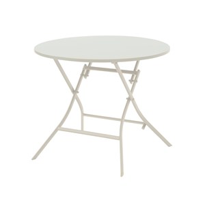 Table de jardin ronde greensboro 4 places argile - hespéride