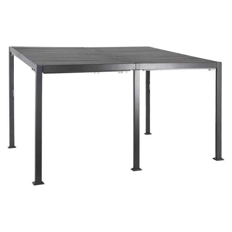 Hespéride - Pergola bioclimatique avila 4 x 3 m graphite en aluminium - hespéride