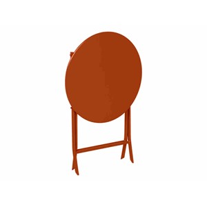 Salon de jardin rond en métal greensboro ø 60 cm ambre avec 2 chaises - hespérid