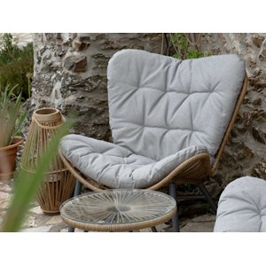 Salon de jardin maiso en résine tressée - 2 places - jardideco