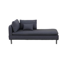 Canapé méridienne modularo avec dossiers et tablettes amovibles - jardideco