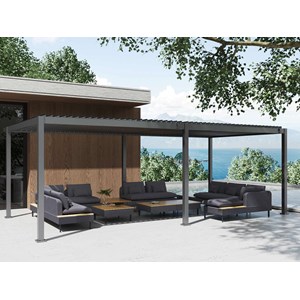 Canapé méridienne modularo avec dossiers et tablettes amovibles - jardideco