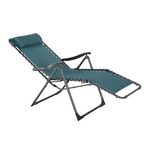 2 fauteuils de jardin relax silos bleu canard - hespéride