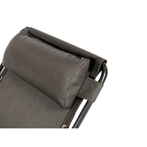 2 fauteuils de jardin relax silos gris anthracite - hespéride