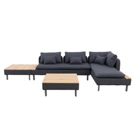 Salon de jardin détente modularo, 2 canapés + 2 tables basses - jardideco