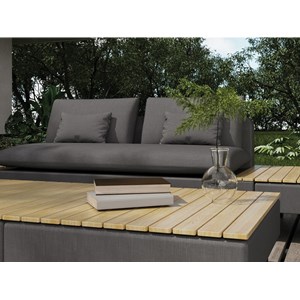 Salon de jardin détente modularo, 2 canapés + 2 tables basses - jardideco