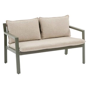 Salon de jardin aluminium flovia laurier - 4 places - hespéride