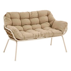 Salon de jardin en aluminium paopao argile - 4 places - hespéride