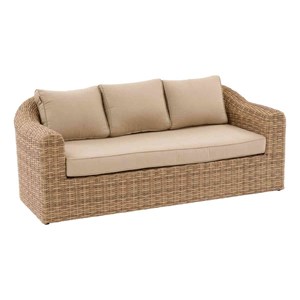 Salon de jardin en résine tressée moorea savana - 5 places - hespéride