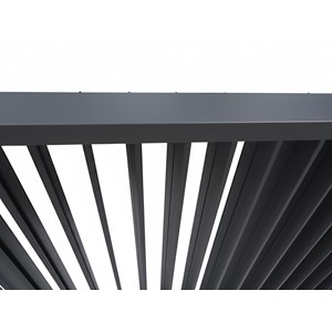 Pergola bioclimatique électrique evora graphite - 4 x 3 m - hespéride