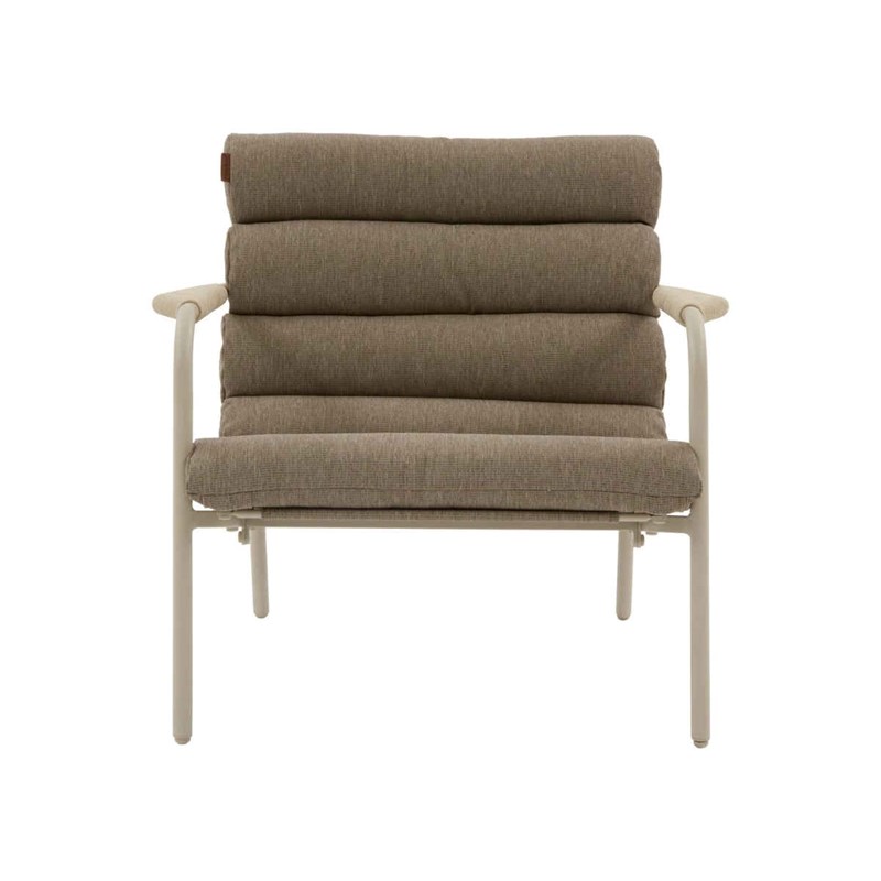 Salon de jardin en alu solani argile - 4 places - hespéride