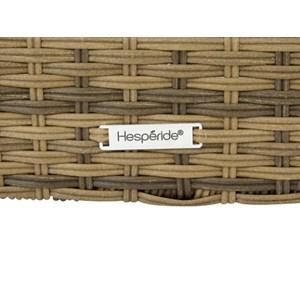 Fauteuil de jardin en alu et résine tressée selenim naturae - hespéride