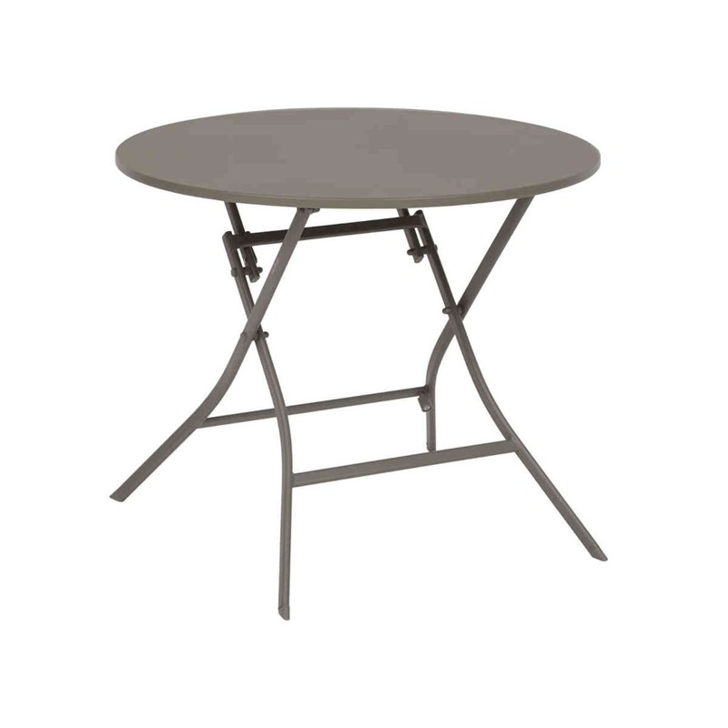 Table de jardin ronde greensboro 4 places café- hespéride