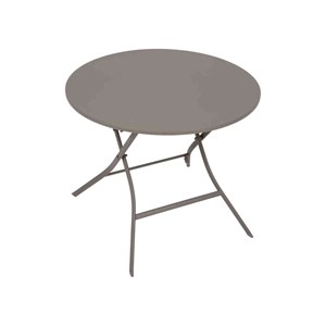 Table de jardin ronde greensboro 4 places café- hespéride