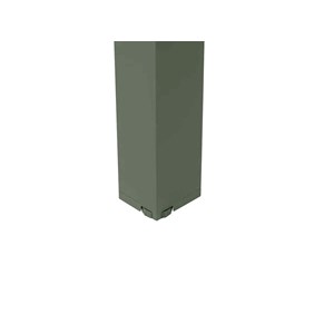 Table de jardin carrée alu evasion 2 places effet bois lin et laurier- hespéride