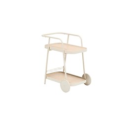 Desserte de jardin alu avec roues easiness argile - hespéride