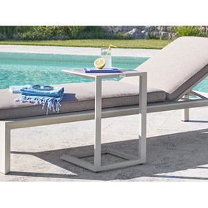 Table d'appoint en aluminium argile evasion - hespéride