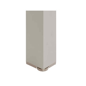 Table de jardin rectangulaire alu evasion 8 places effet bois lin argile + 8 fau