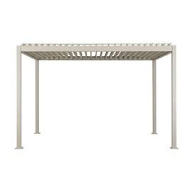 Pergola bioclimatique électrique evora argile - 4 x 3 m - hespéride
