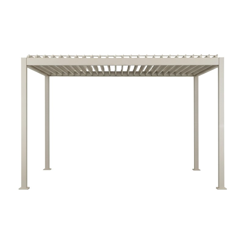 Pergola bioclimatique électrique evora argile - 4 x 3 m - hespéride