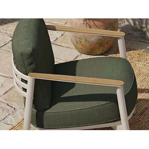 Salon de jardin dekoa en alu et pin - 4 places - jardideco