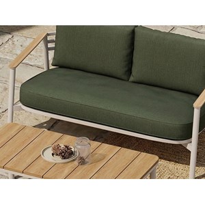 Salon de jardin dekoa en alu et pin - 4 places - jardideco