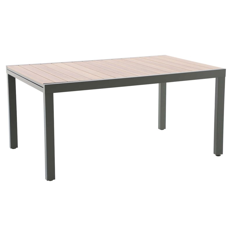 Table de jardin rectangulaire extensible alu pineda verte - jardideco