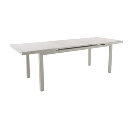 Table de jardin rectangulaire extensible alu koloa beige - jardideco