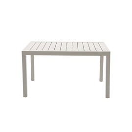 Table de jardin rectangulaire extensible oppa, beige - jardideco