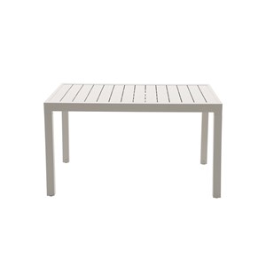 Table de jardin rectangulaire extensible oppa, beige - jardideco