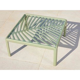 Salon de jardin henderson vert sauge - 4 places - jardiline