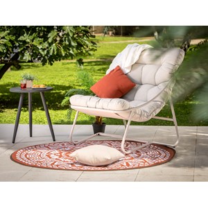 Fauteuil détente avec coussin rembourré bahamas - jardiline