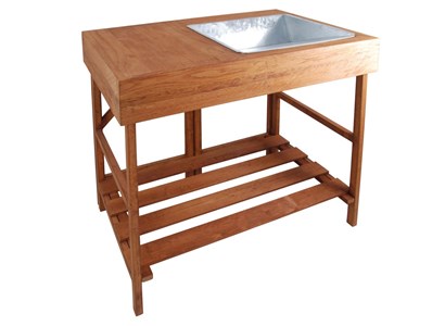 Table à rempoter en bois dur - esschert design