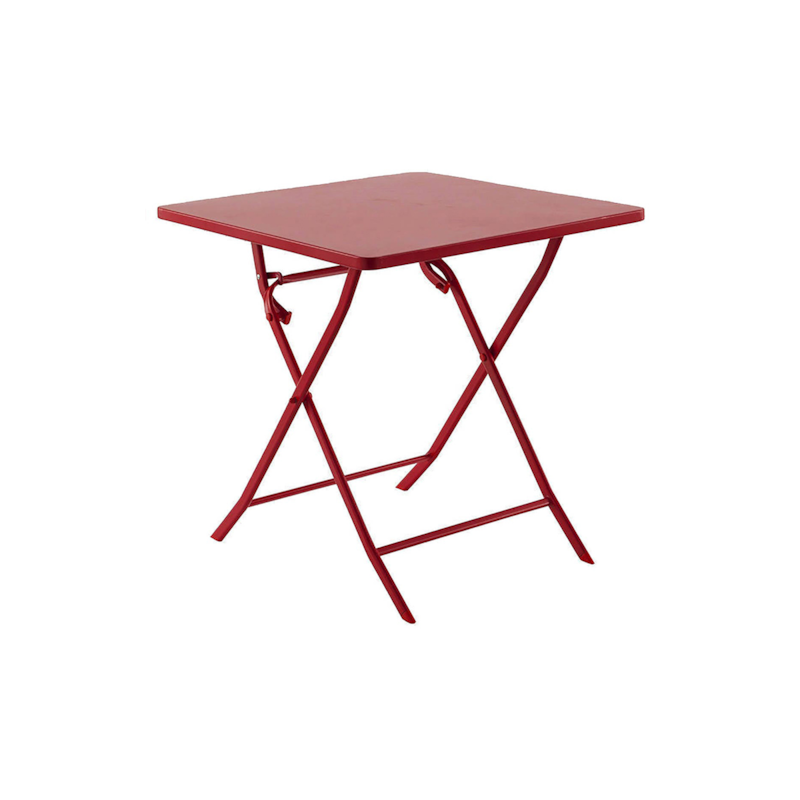 Table de jardin carrée greensboro 70 x 70 cm groseille - hespéride
