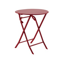 Table de jardin ronde greensboro ø 60 cm groseille - hespéride